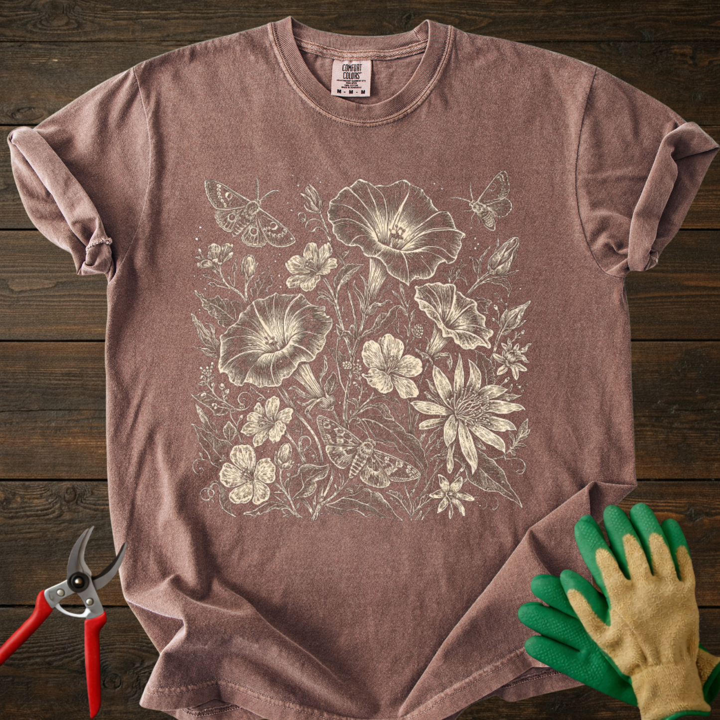 Floral Sketch T-Shirt