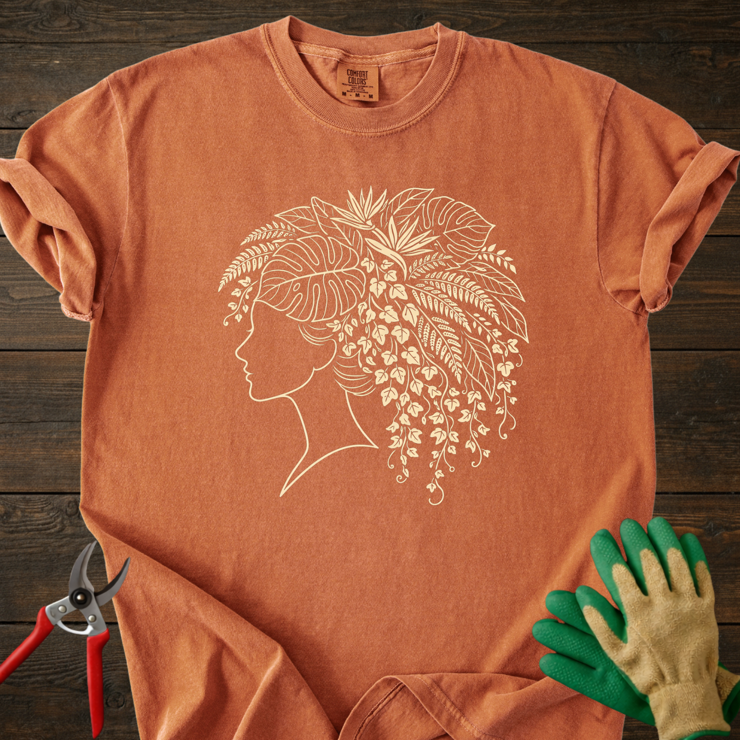 Floral Head Silhouette T-shirt