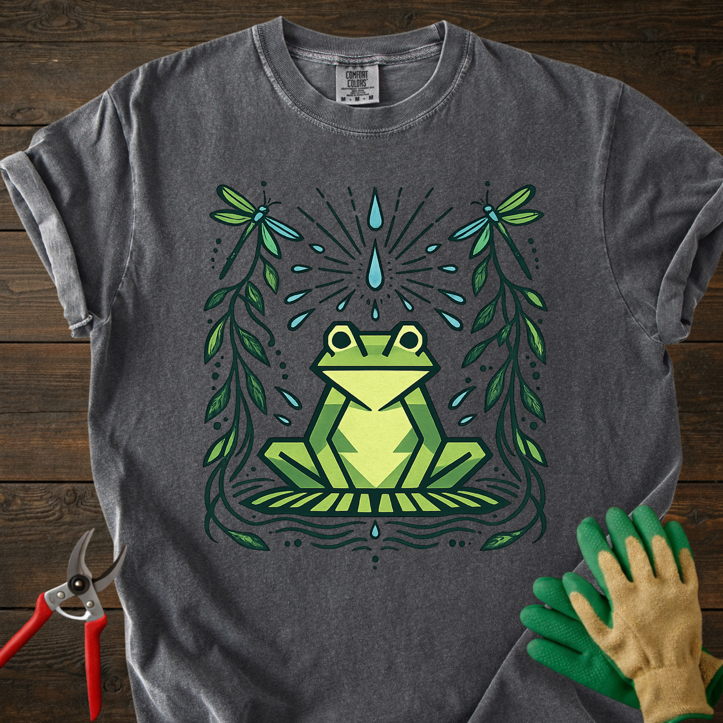 Botanical Green Frog T-shirt