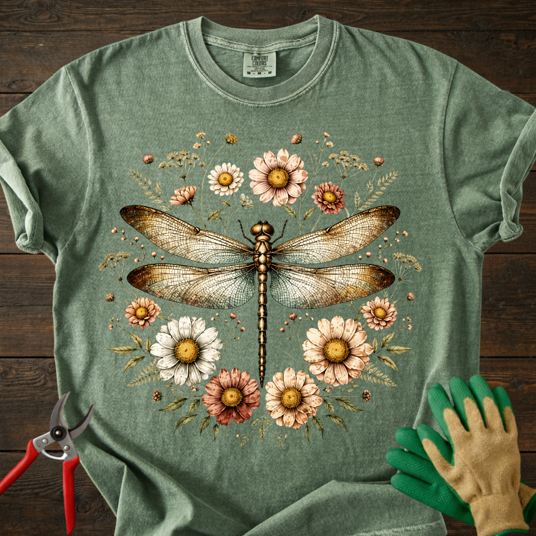 Dragonfly Floral T-Shirt