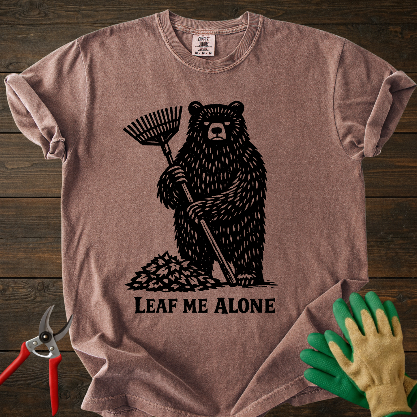 Leaf Me Alone Bear T-Shirt