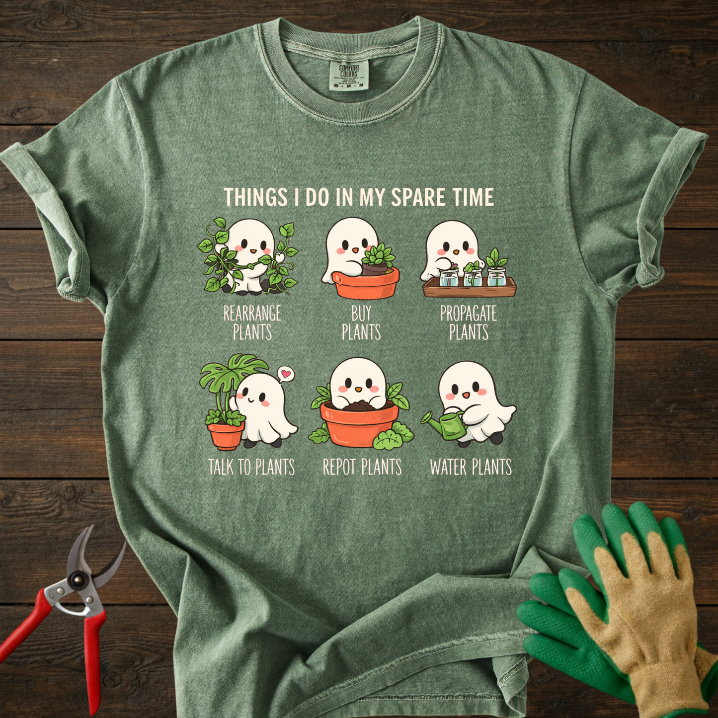 Plant Lover Ghost T‑Shirt