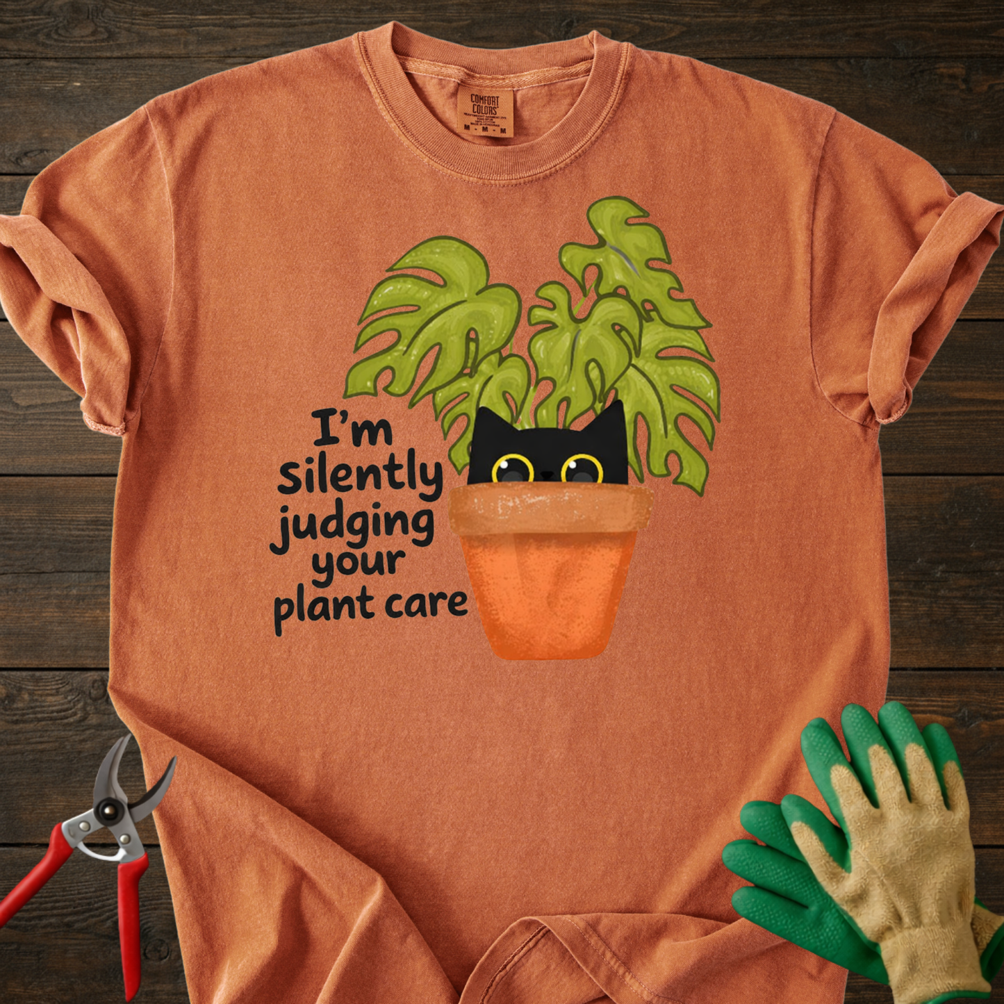 Silently Judging Your Plant Care T-Shirt