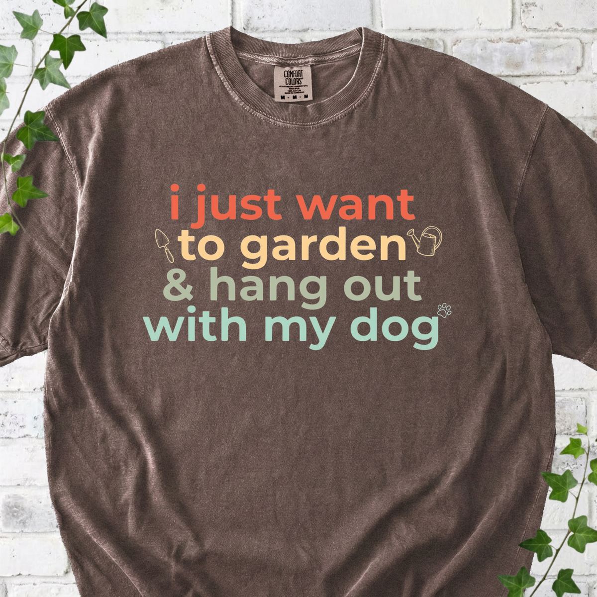 Garden With My Dog T-shirt