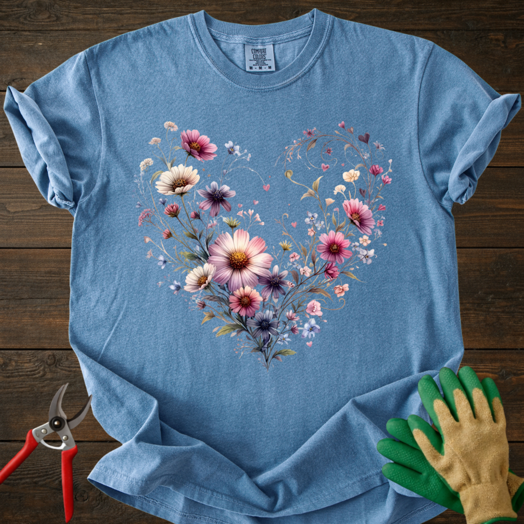 Floral Heart T-Shirt