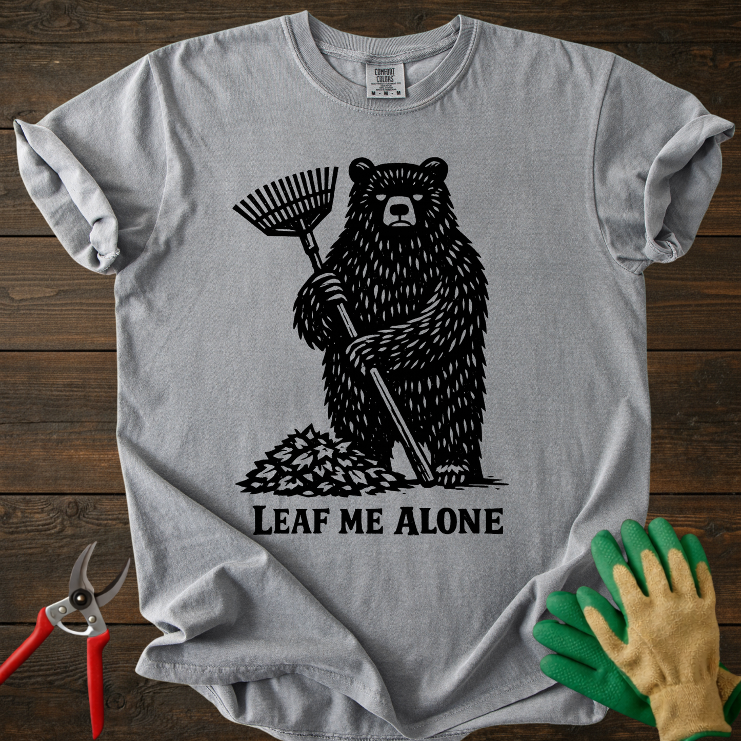 Leaf Me Alone Bear T-Shirt