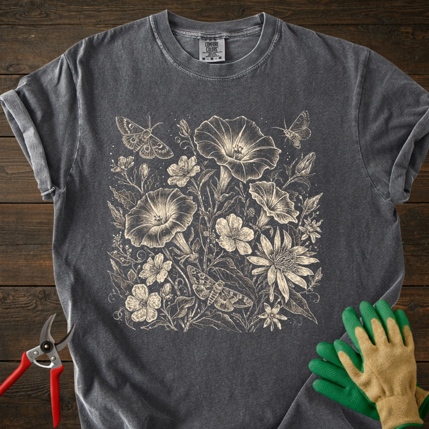 Floral Sketch T-Shirt