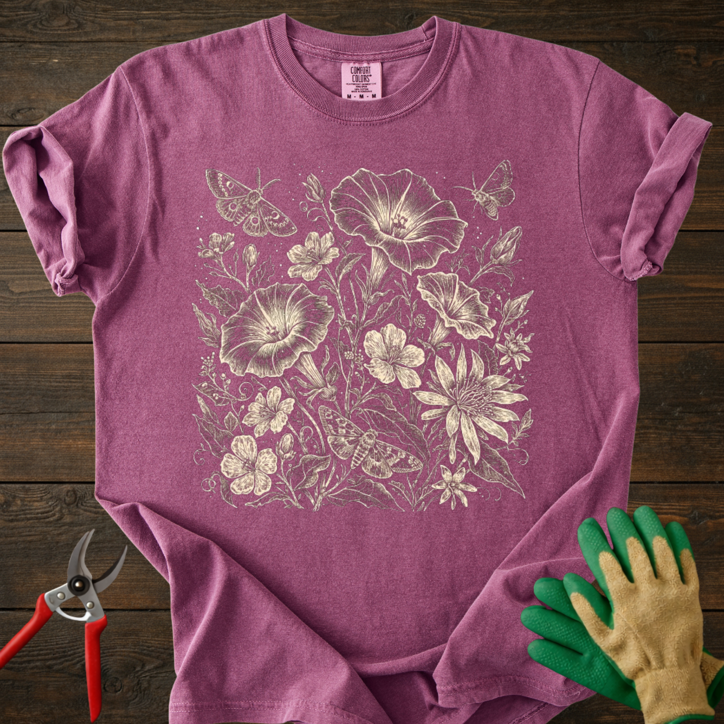 Floral Sketch T-Shirt
