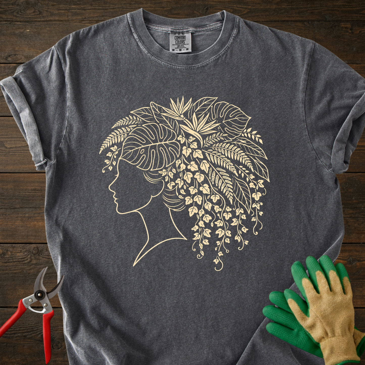 Floral Head Silhouette T-shirt