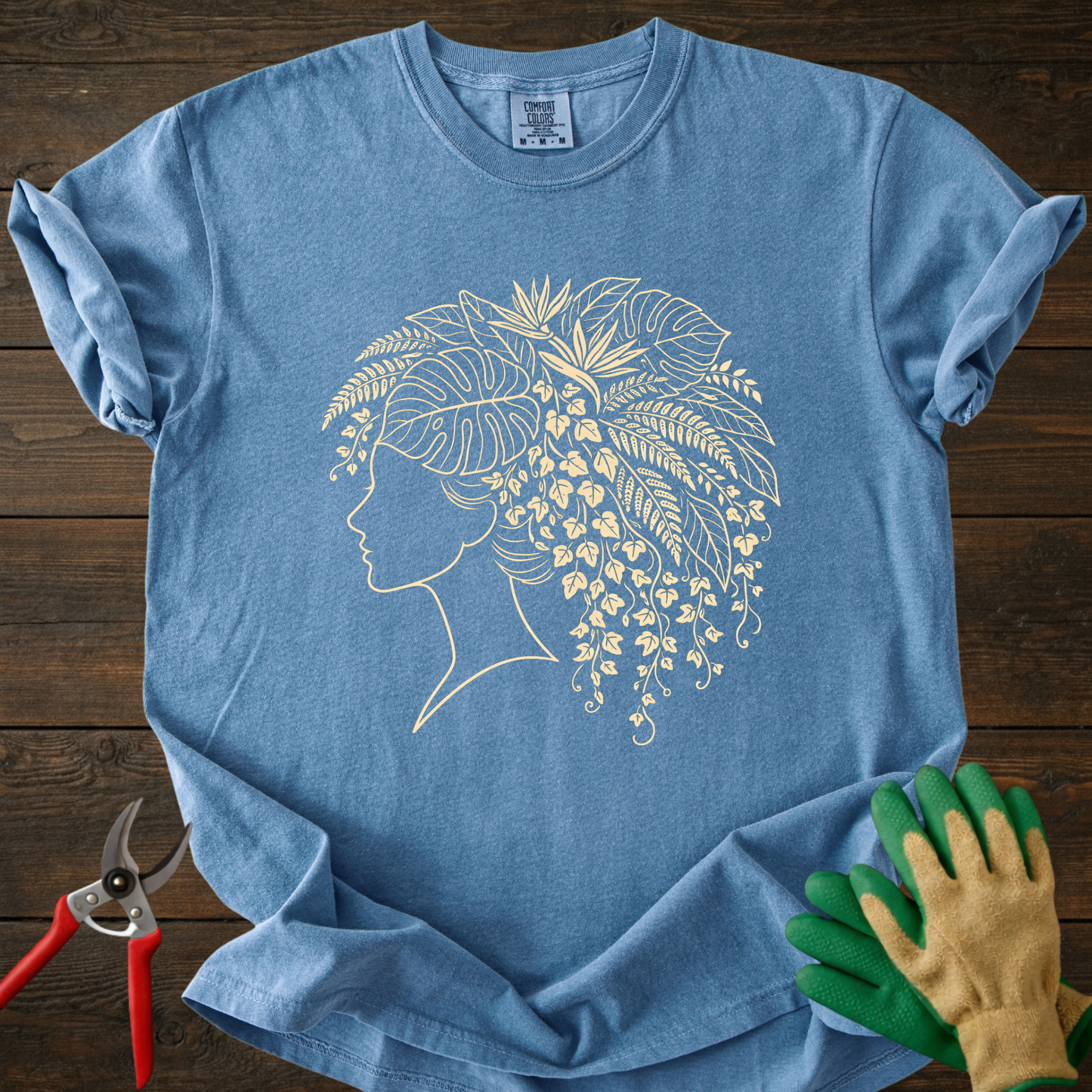 Floral Head Silhouette T-shirt