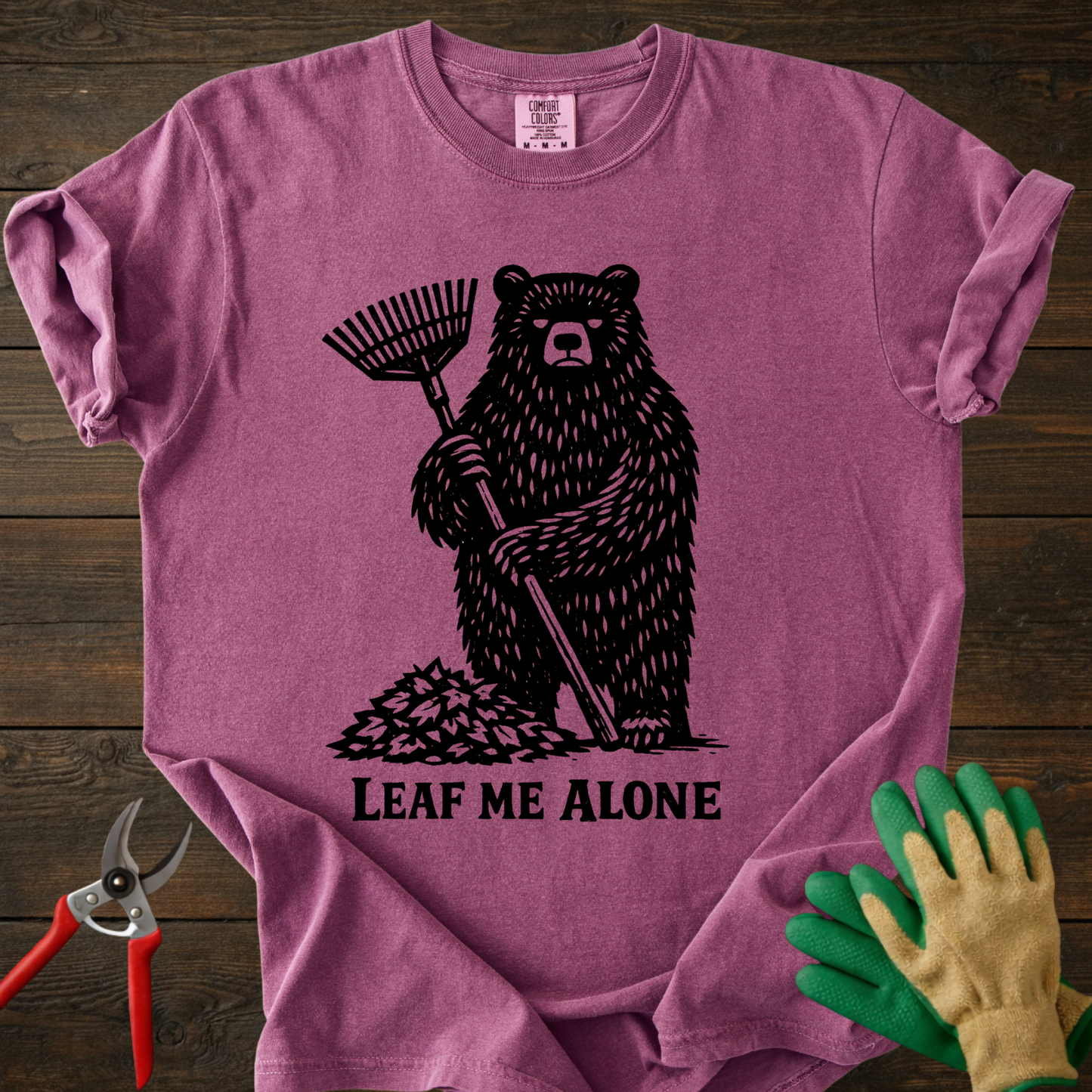 Leaf Me Alone Bear T-Shirt