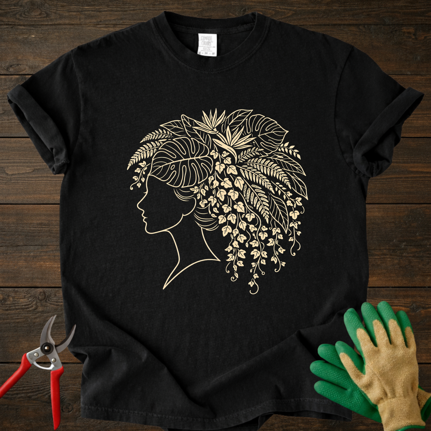 Floral Head Silhouette T-shirt