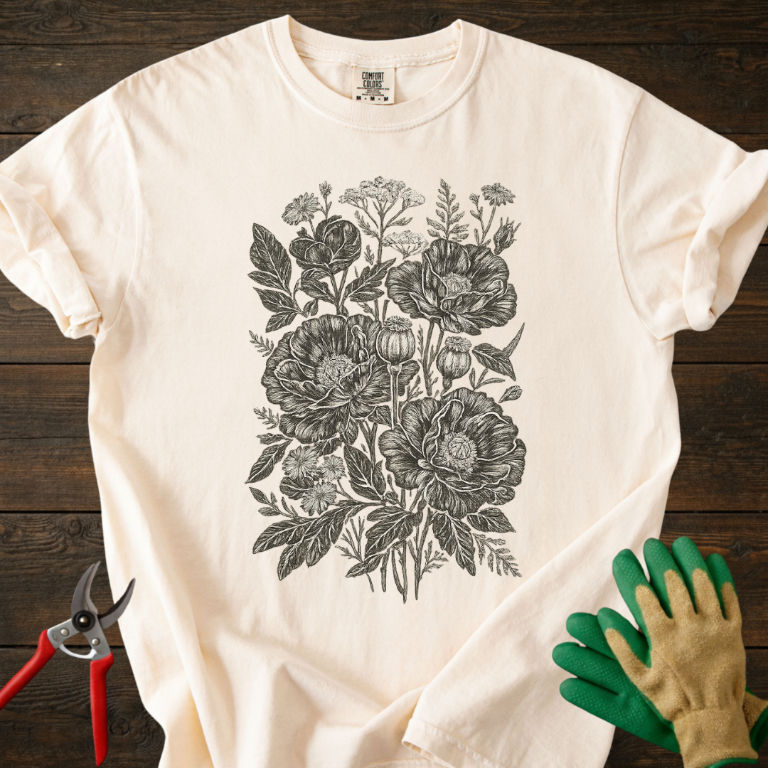 Black Floral T-Shirt