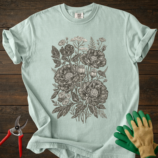 Black Floral T-Shirt