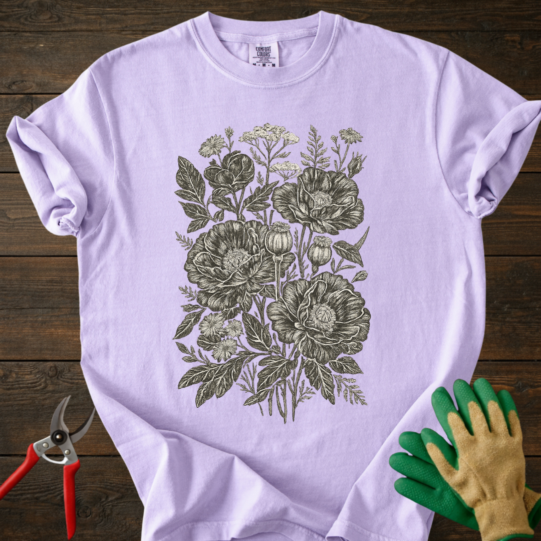 Black Floral T-Shirt