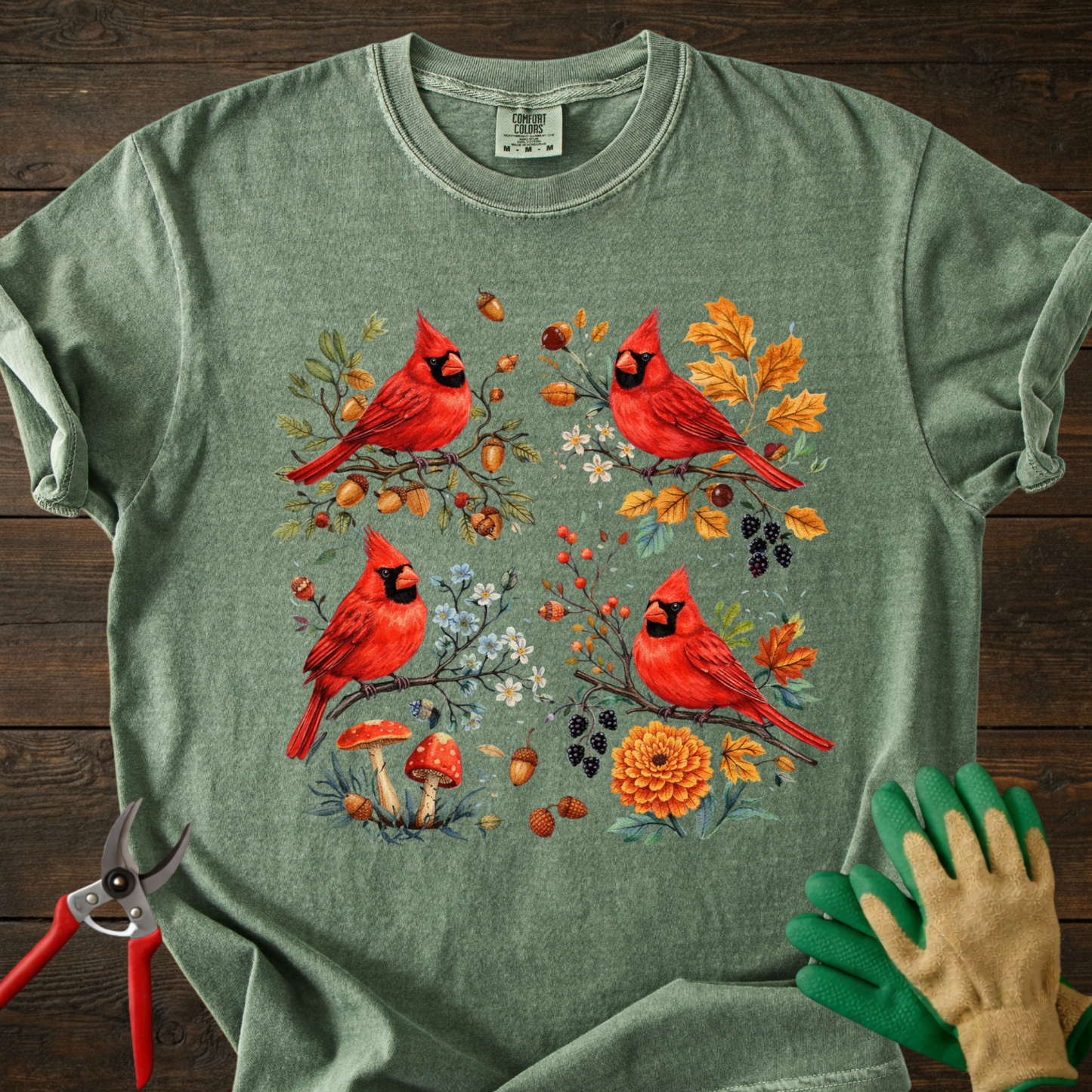 Cardinal Birds T-Shirt
