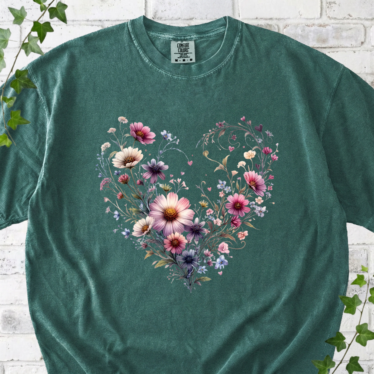 Floral Heart T-Shirt