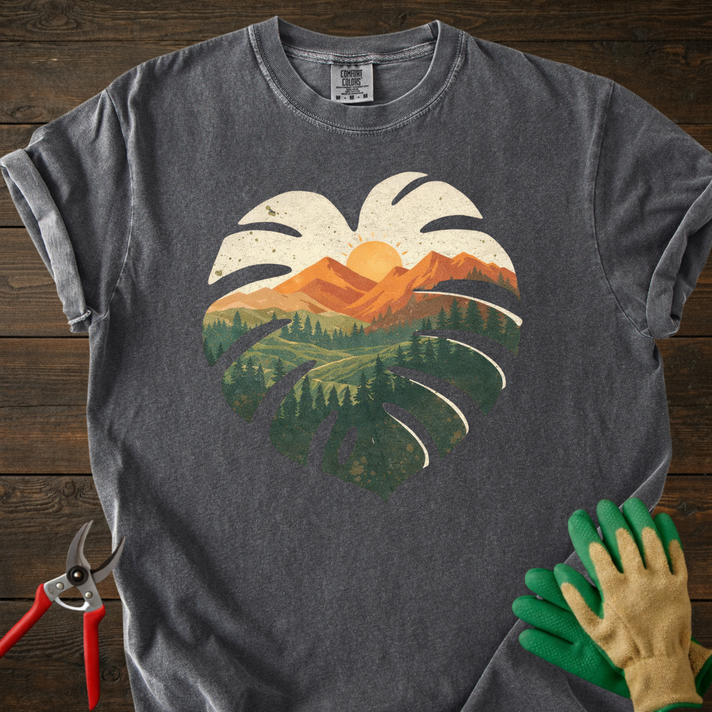 Montera Leaf Sunset T-Shirt