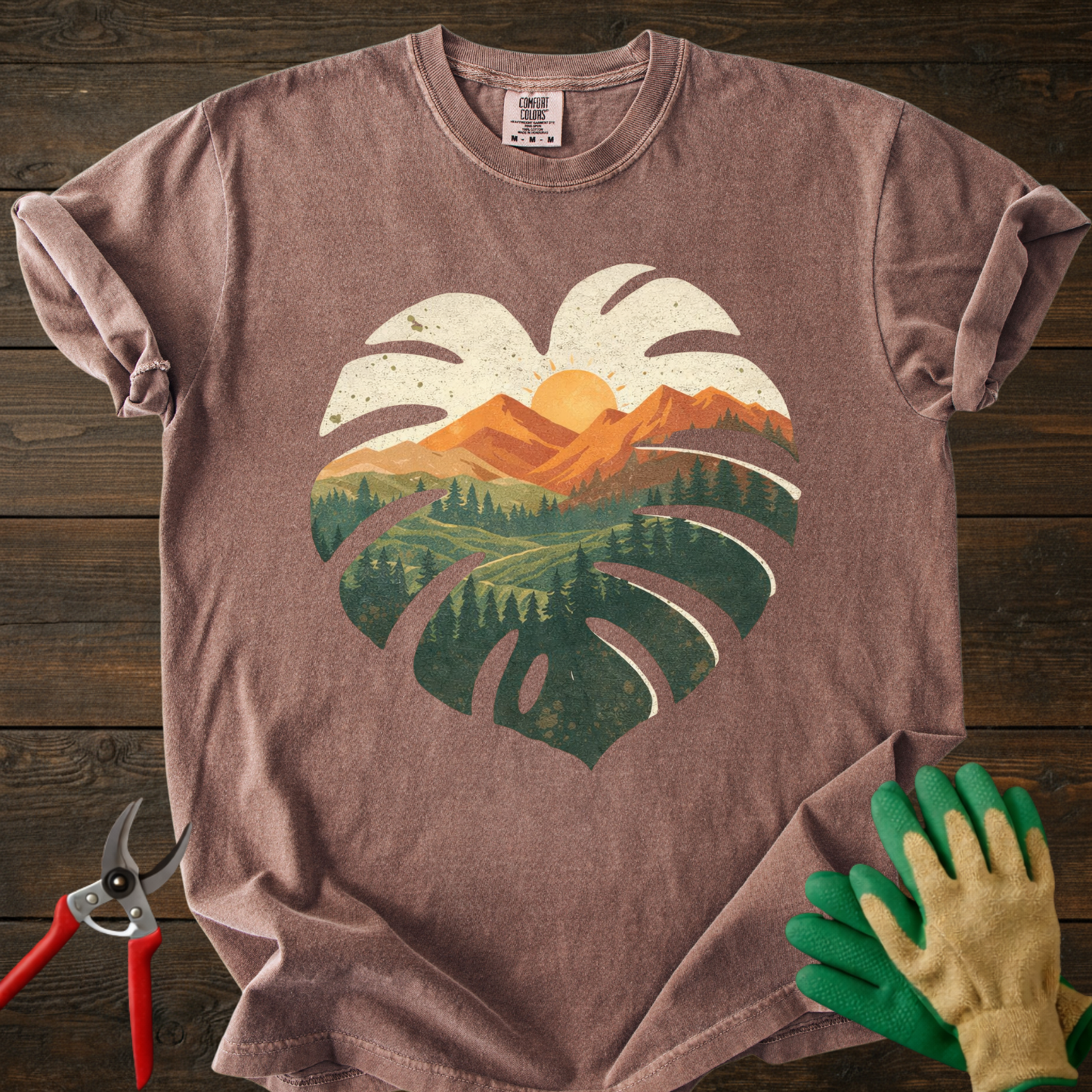 Montera Leaf Sunset T-Shirt
