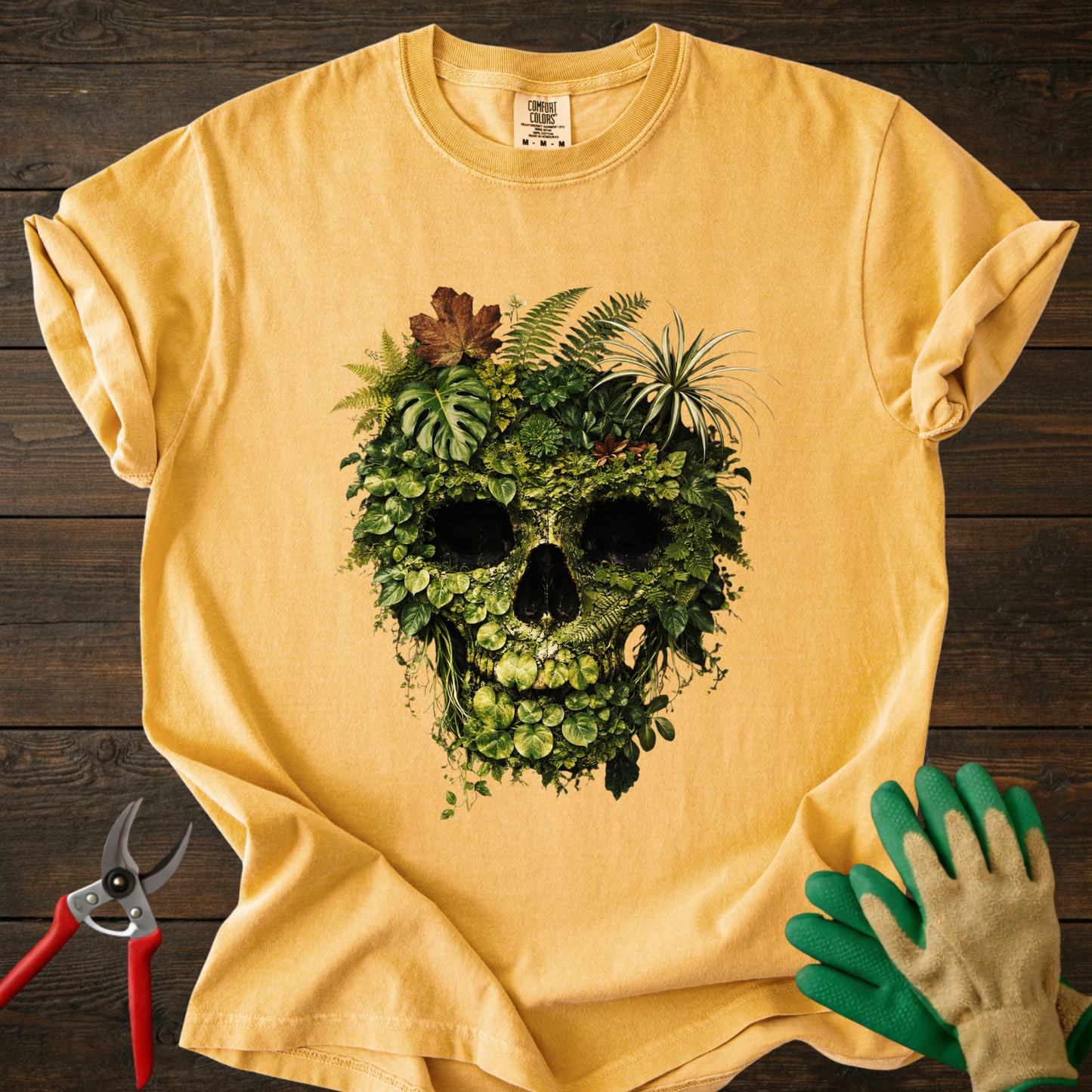 Botanical Plant Skull T-Shirt