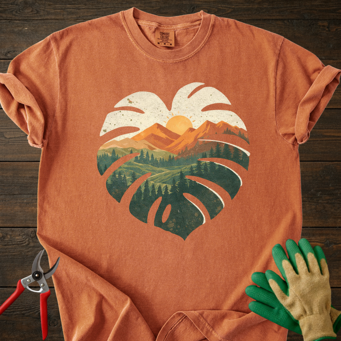 Montera Leaf Sunset T-Shirt