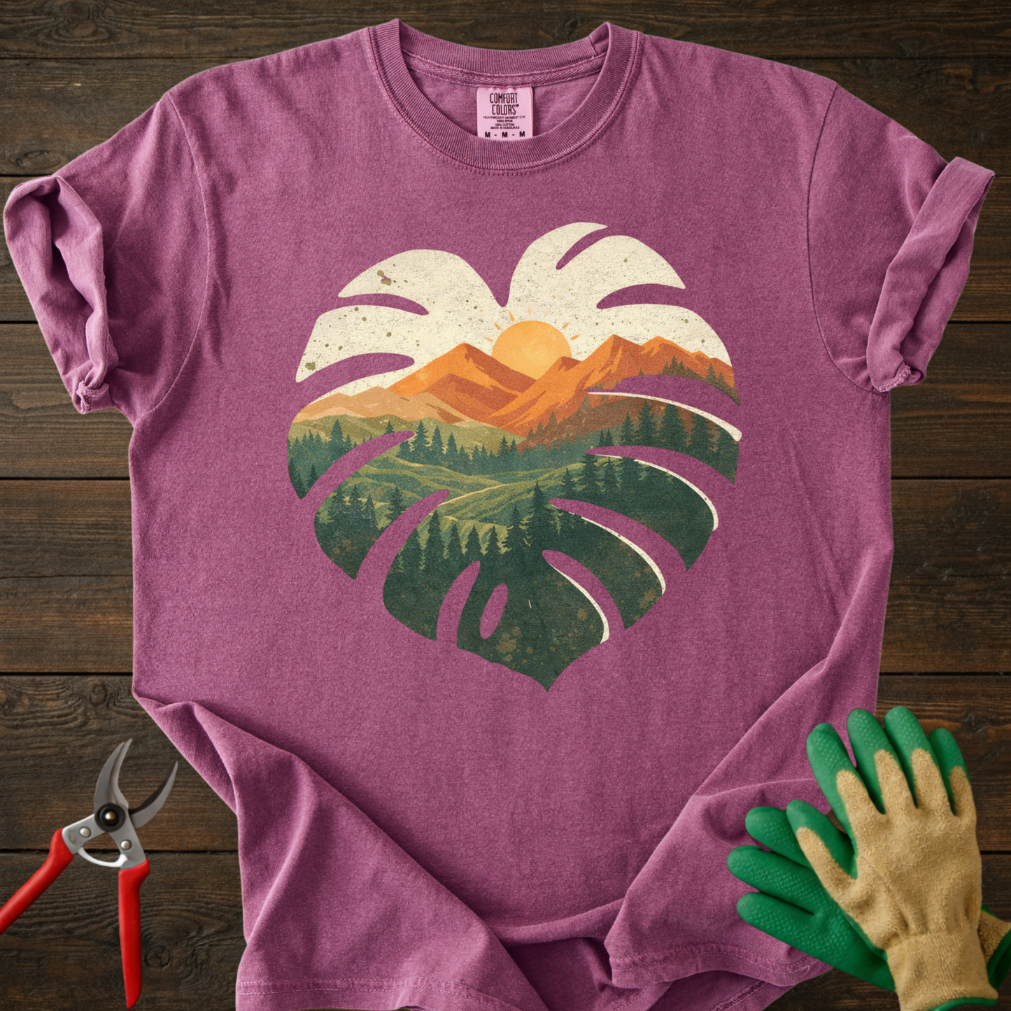 Montera Leaf Sunset T-Shirt