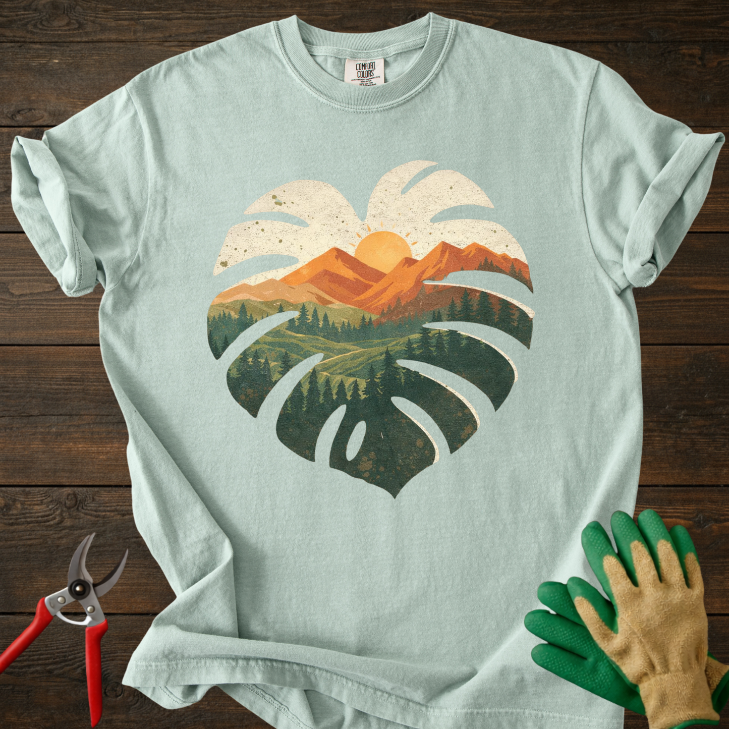 Montera Leaf Sunset T-Shirt