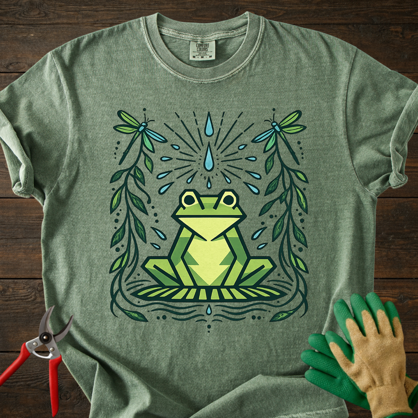 Botanical Green Frog T-shirt