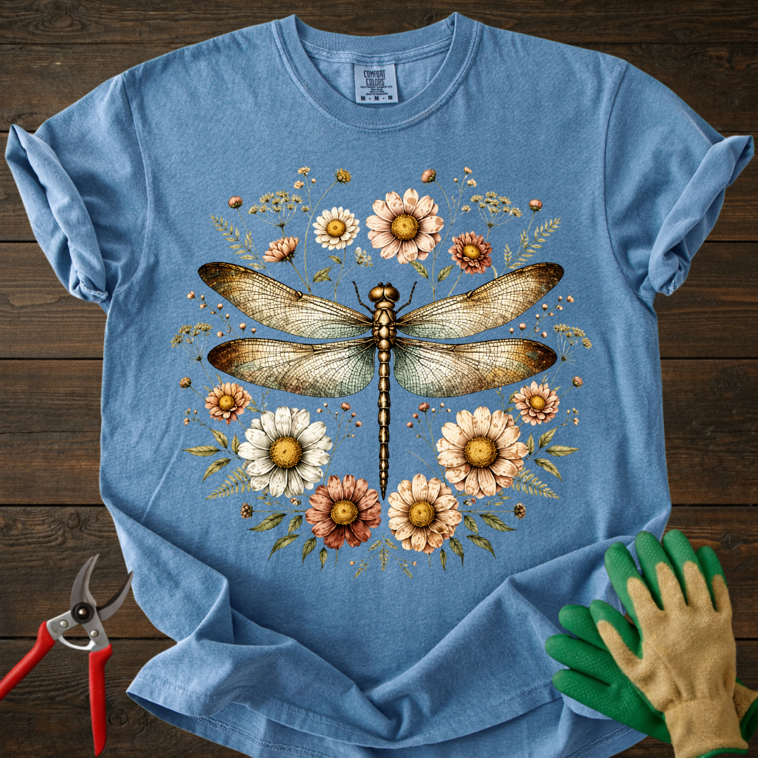 Dragonfly Floral T-Shirt
