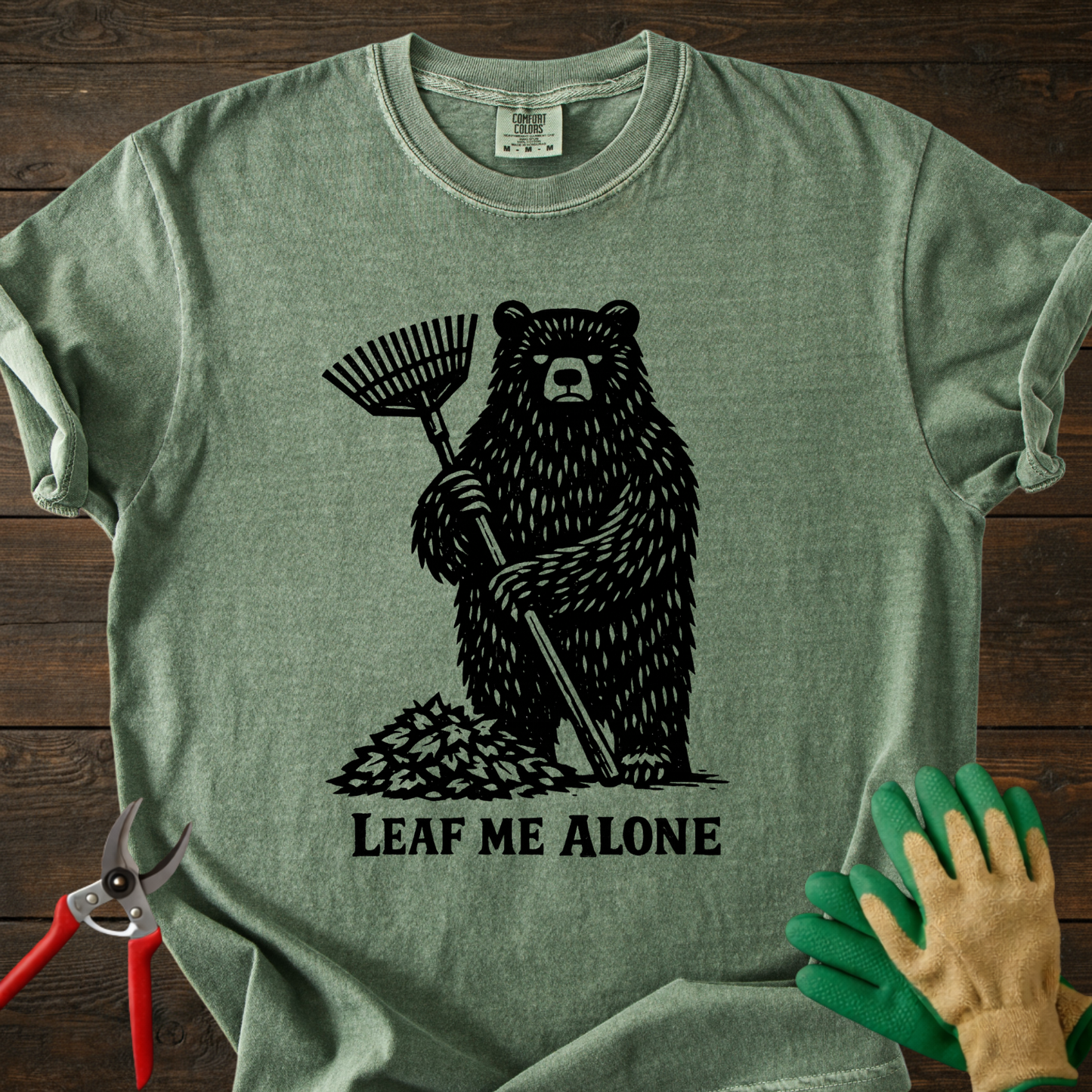Leaf Me Alone Bear T-Shirt