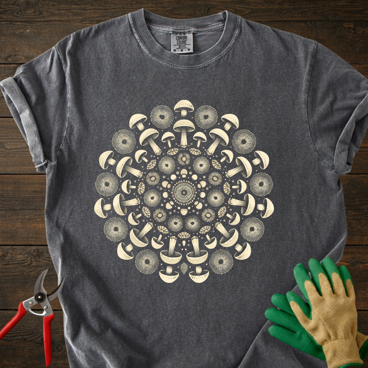 Mushroom Mandala T-Shirt