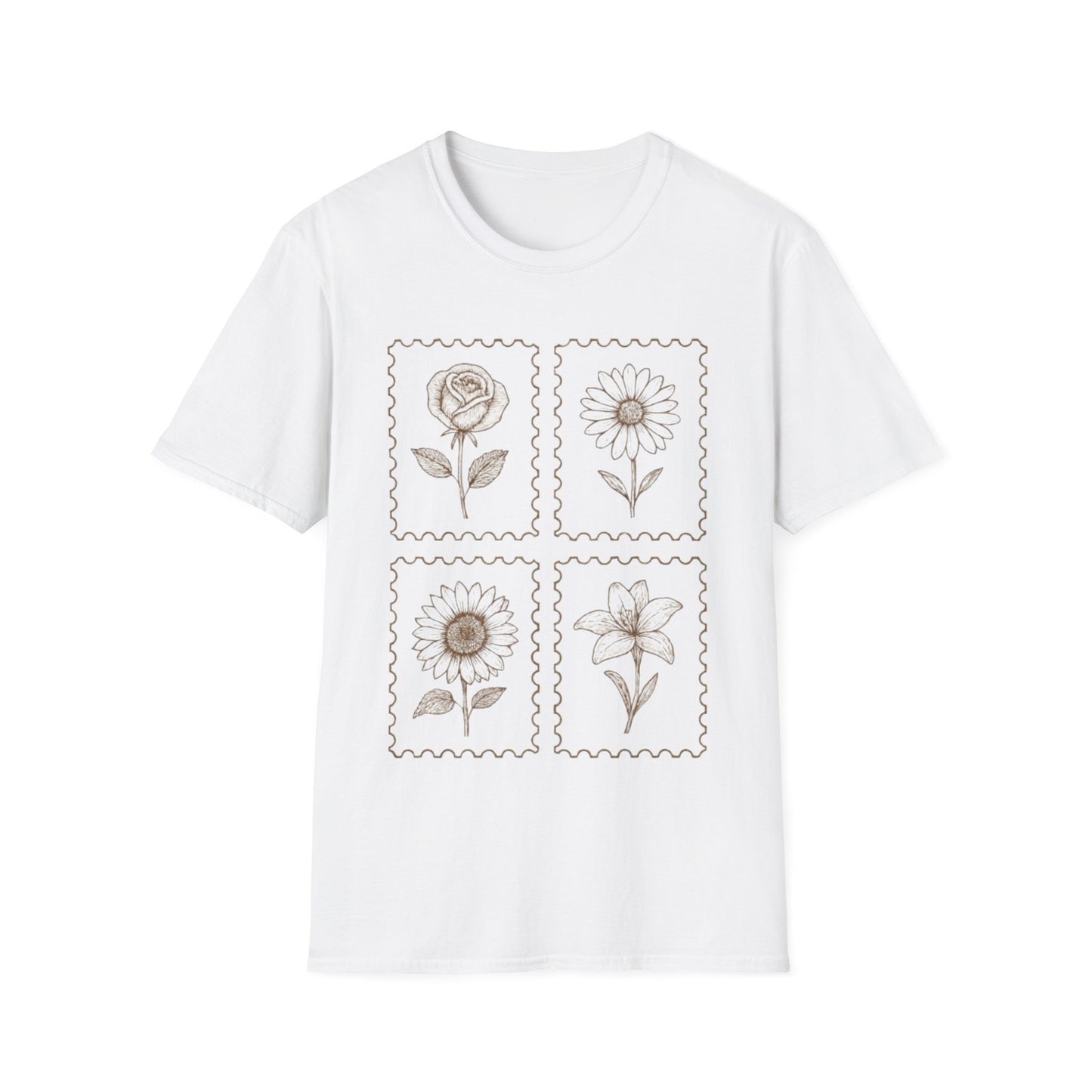 Floral Stamp T-Shirt