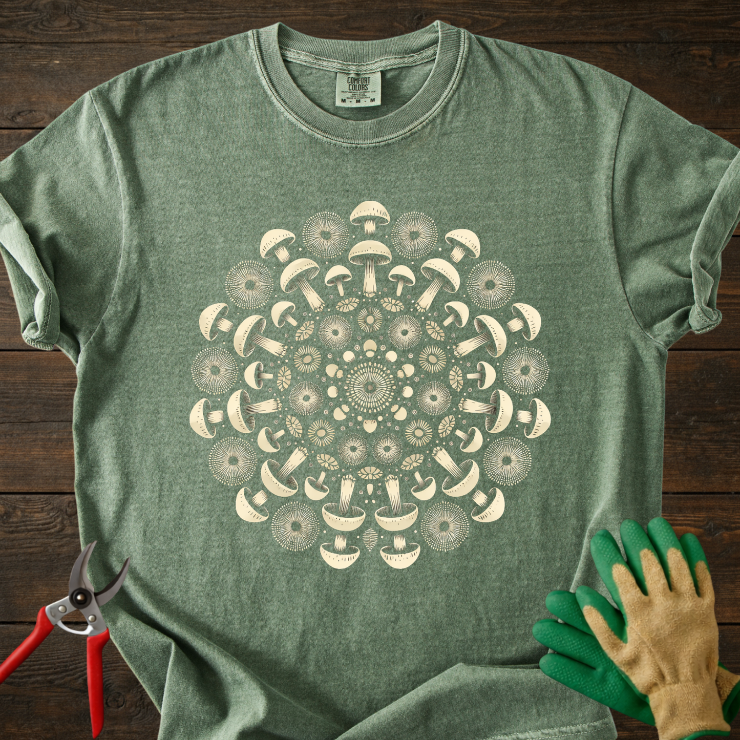 Mushroom Mandala T-Shirt