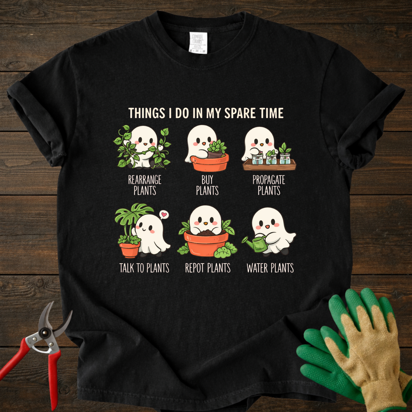 Plant Lover Ghost T‑Shirt