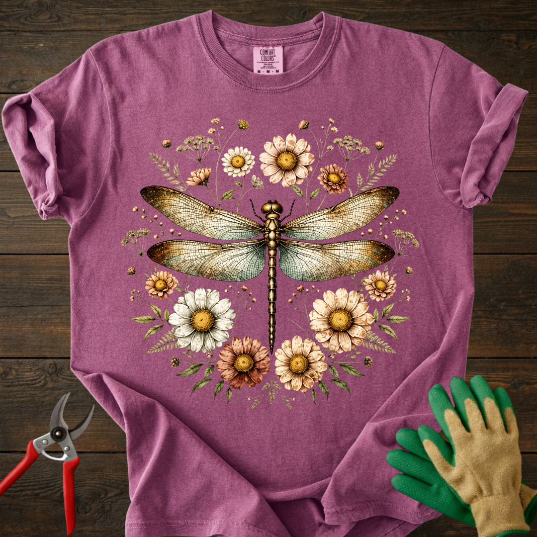 Dragonfly Floral T-Shirt