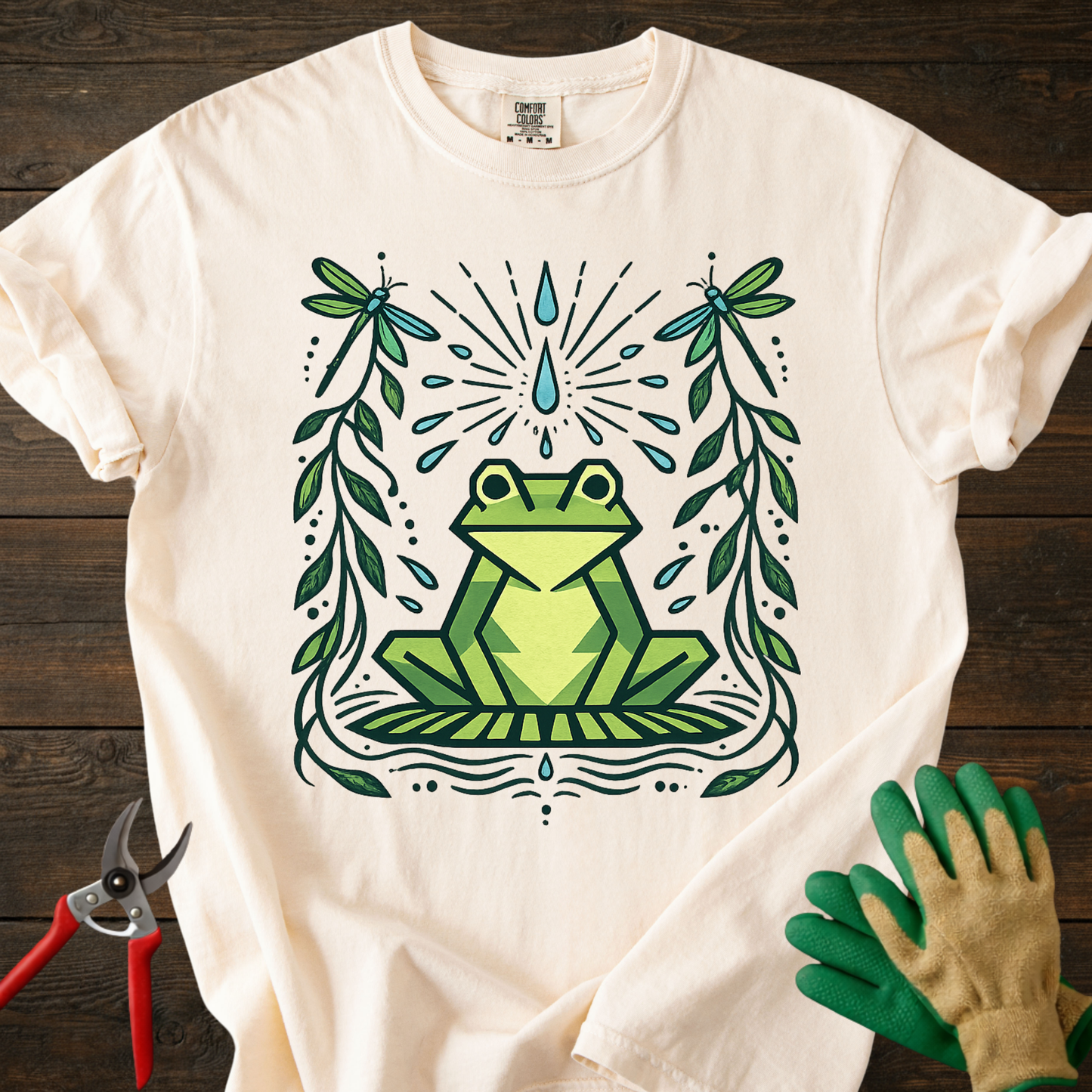 Botanical Green Frog T-shirt