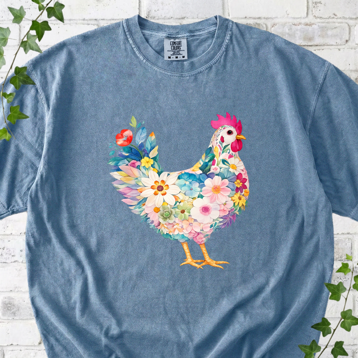 Floral Chicken T-Shirt