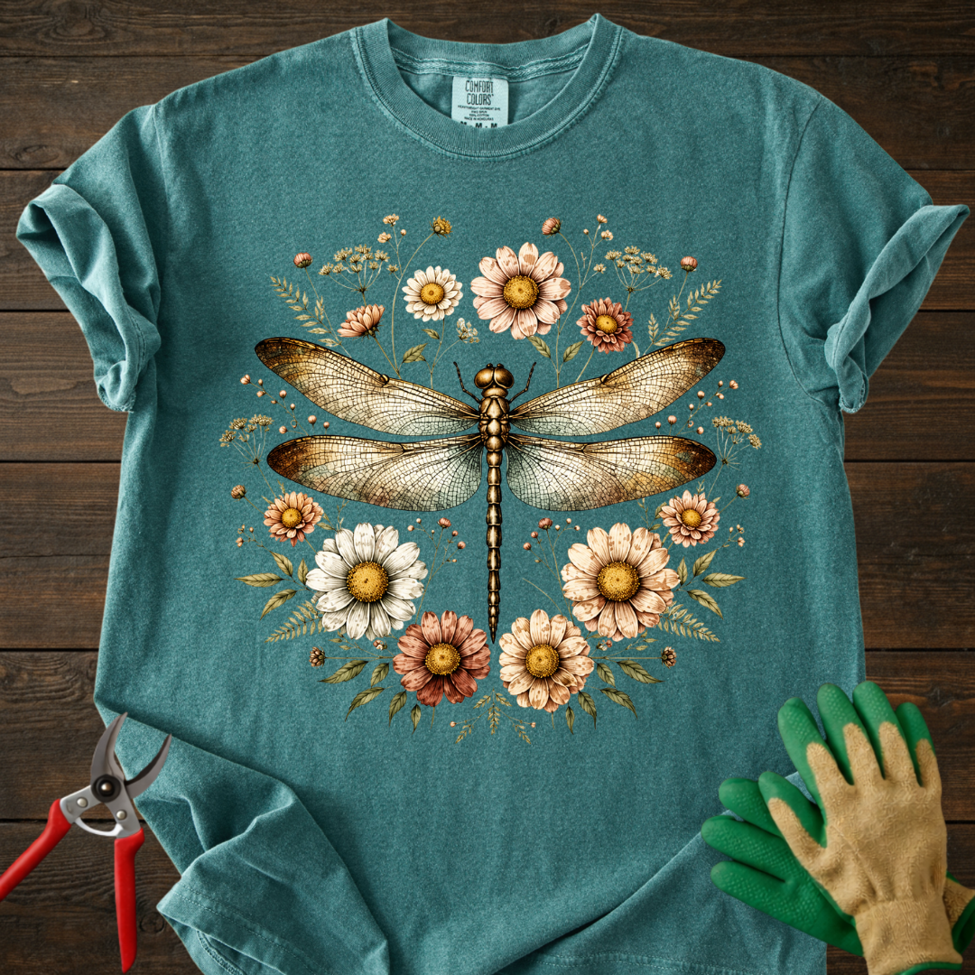 Dragonfly Floral T-Shirt