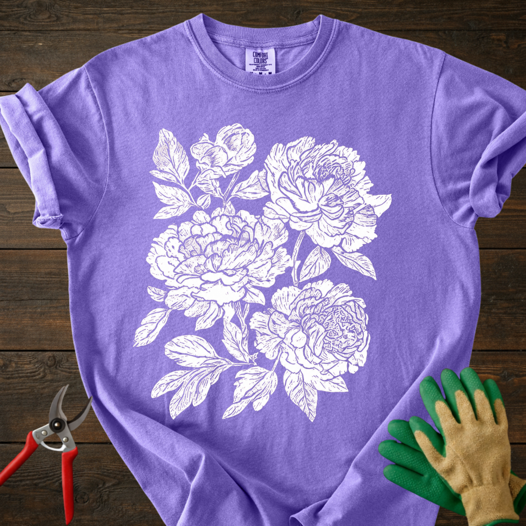 Floral Peony Bouquet T-Shirt