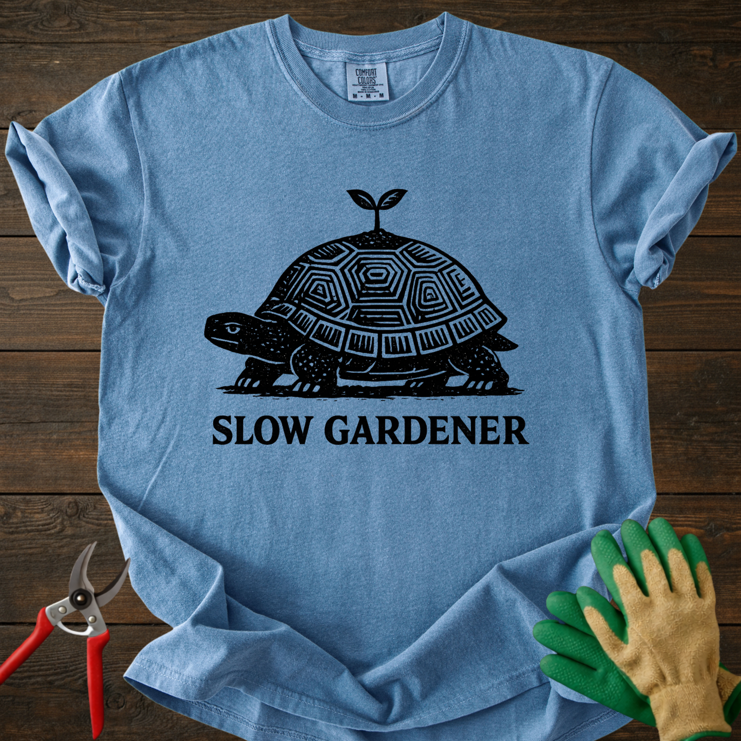 Slow Gardener Turtle T-Shirt