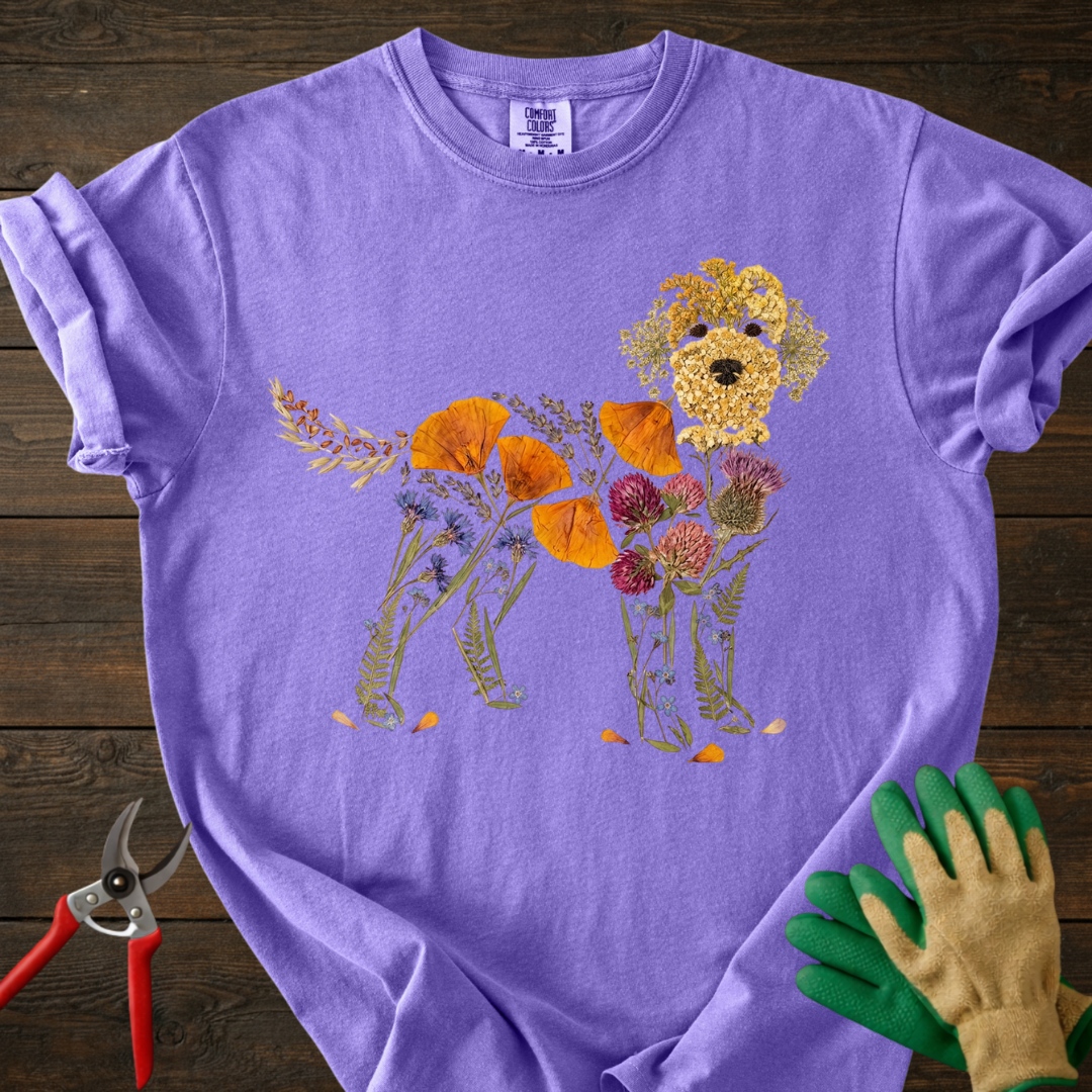 Floral Pup T-Shirt