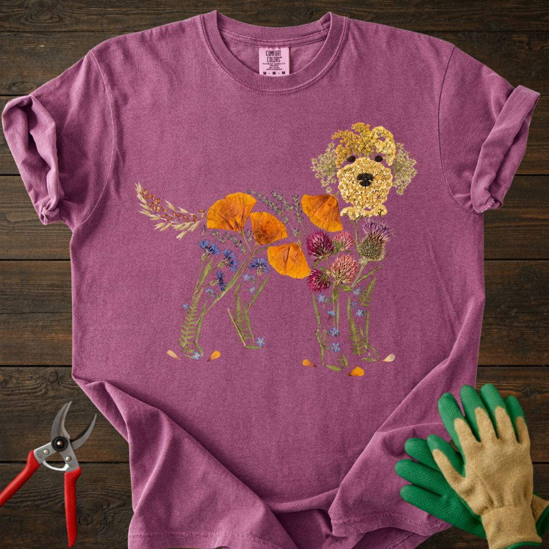 Floral Pup T-Shirt