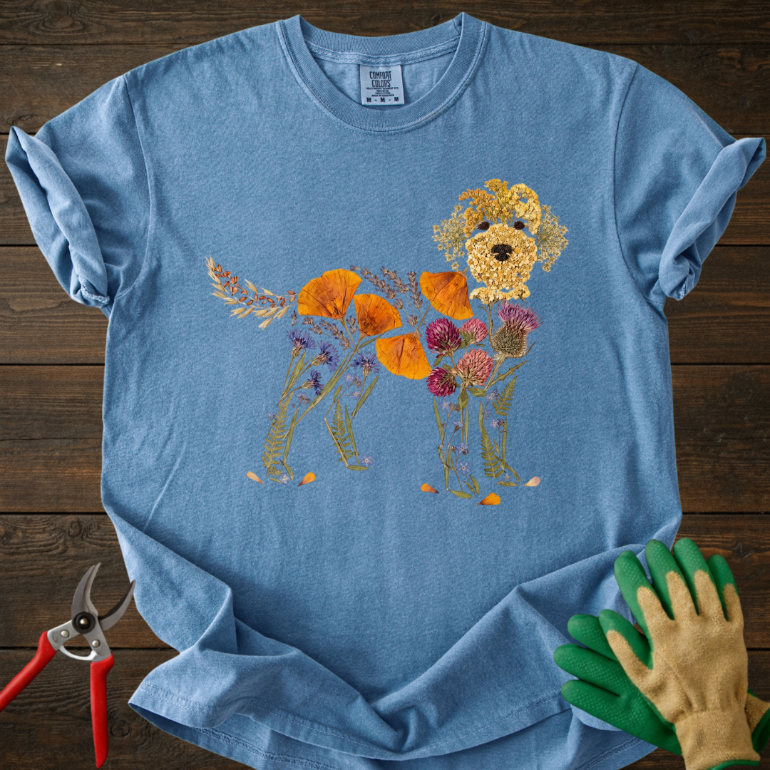 Floral Pup T-Shirt