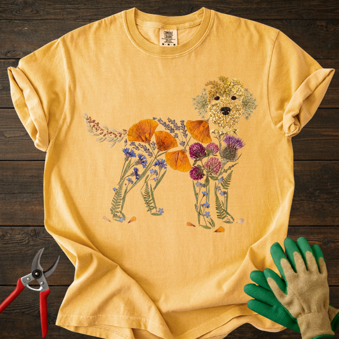 Floral Pup T-Shirt
