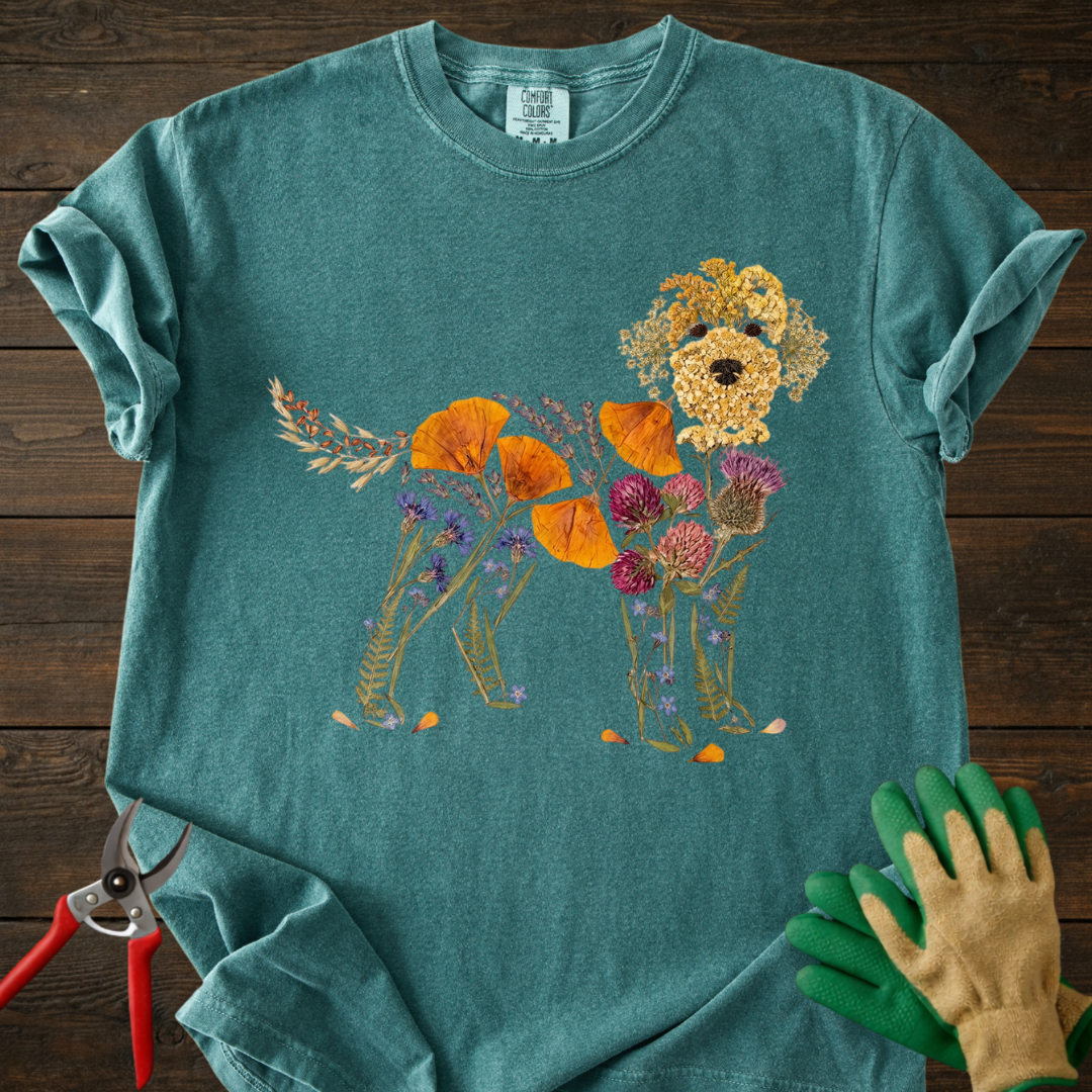 Floral Pup T-Shirt