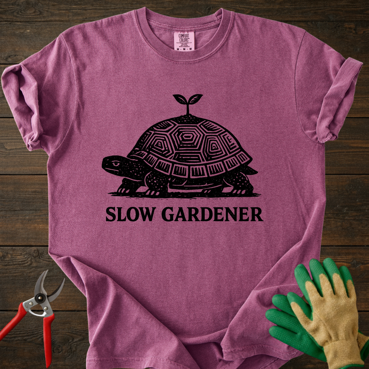 Slow Gardener Turtle T-Shirt