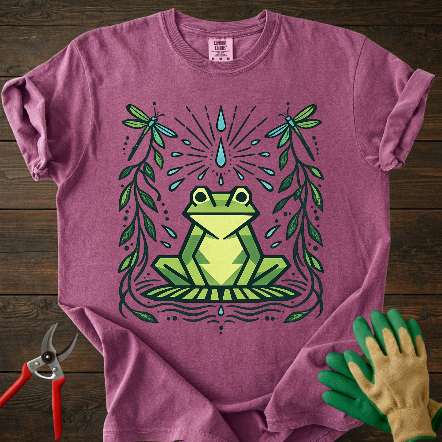 Botanical Green Frog T-shirt