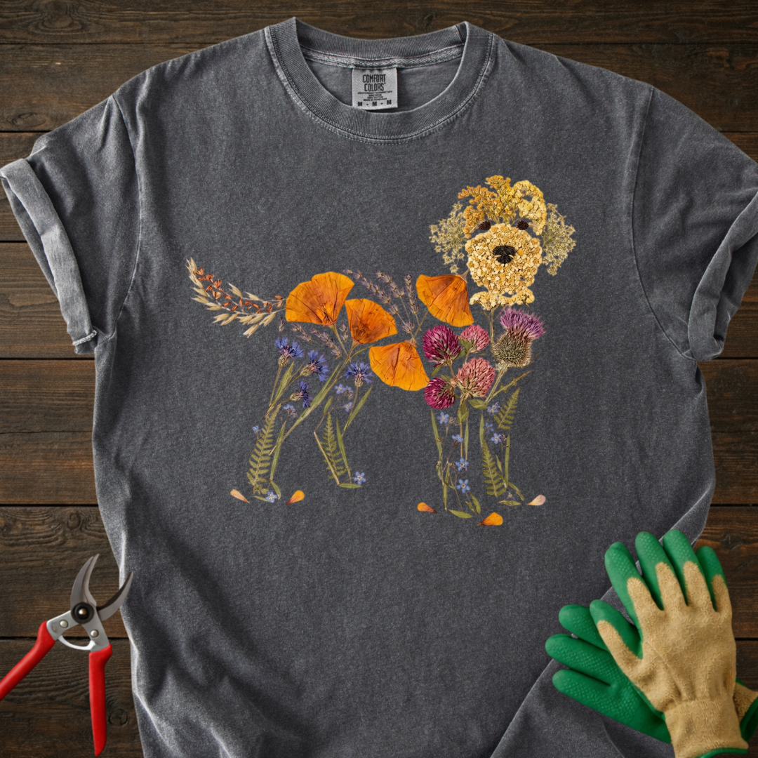 Floral Pup T-Shirt