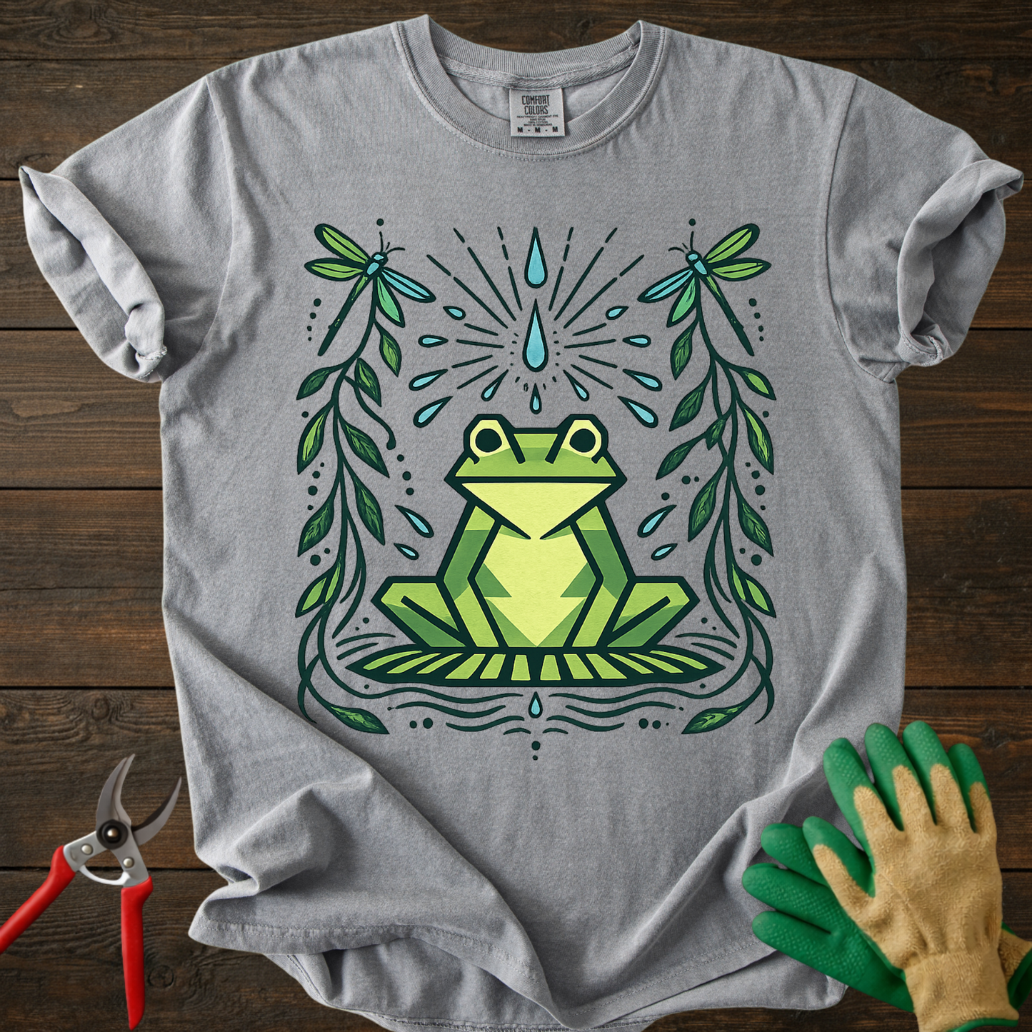 Botanical Green Frog T-shirt