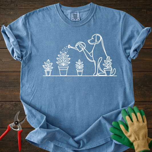 Plant-Loving Dog T-Shirt